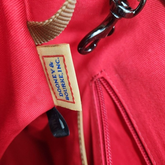 Dooney & Bourke Double Strap Shoulder Tassel Bag Green Patent Leather Purse - Picture 6 of 16